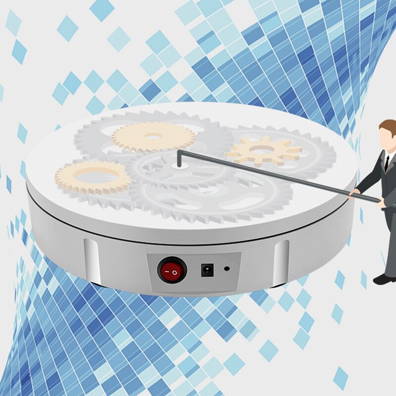 -Adjustable 360 Degree Round Rotating Turntable Display Stand Photography Accessories Studio Photo Backdrop