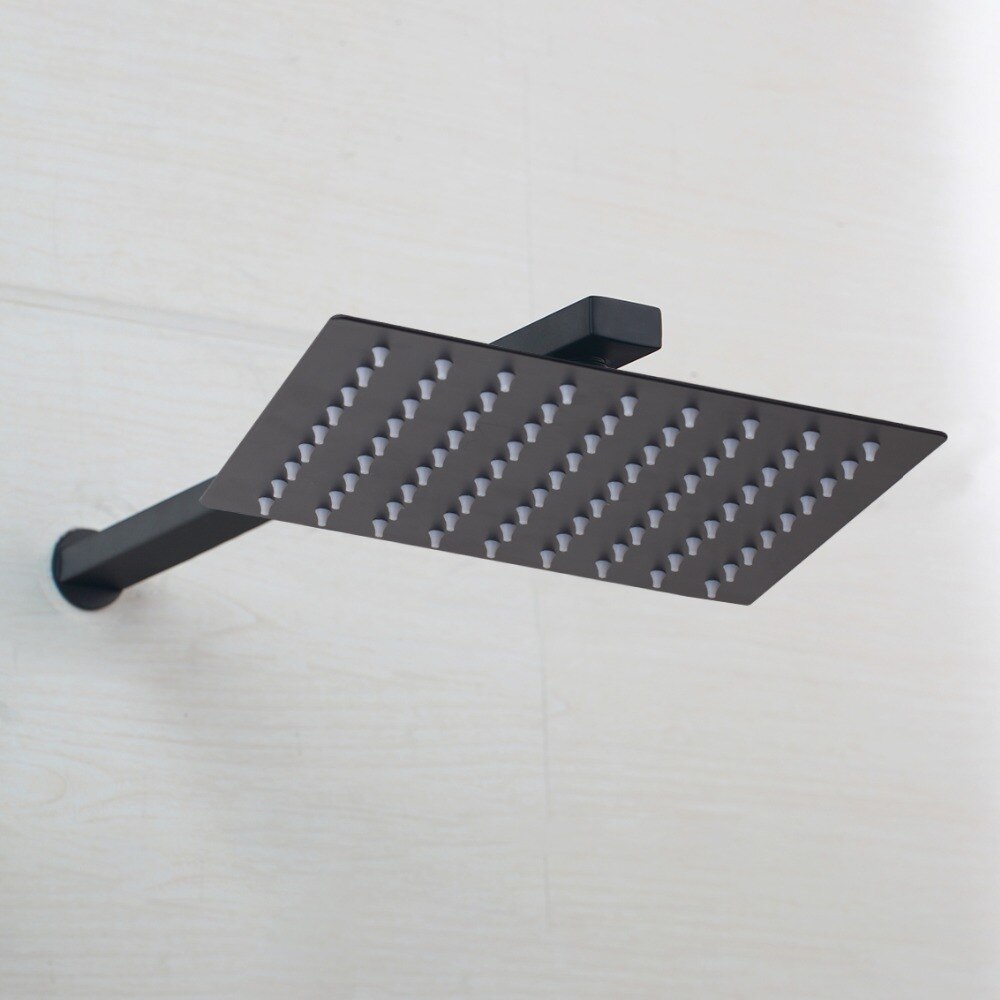 Shower Arm V Rack KEMAIDI Bathroom Luxury Black Shower Arm With Show... – Grandado