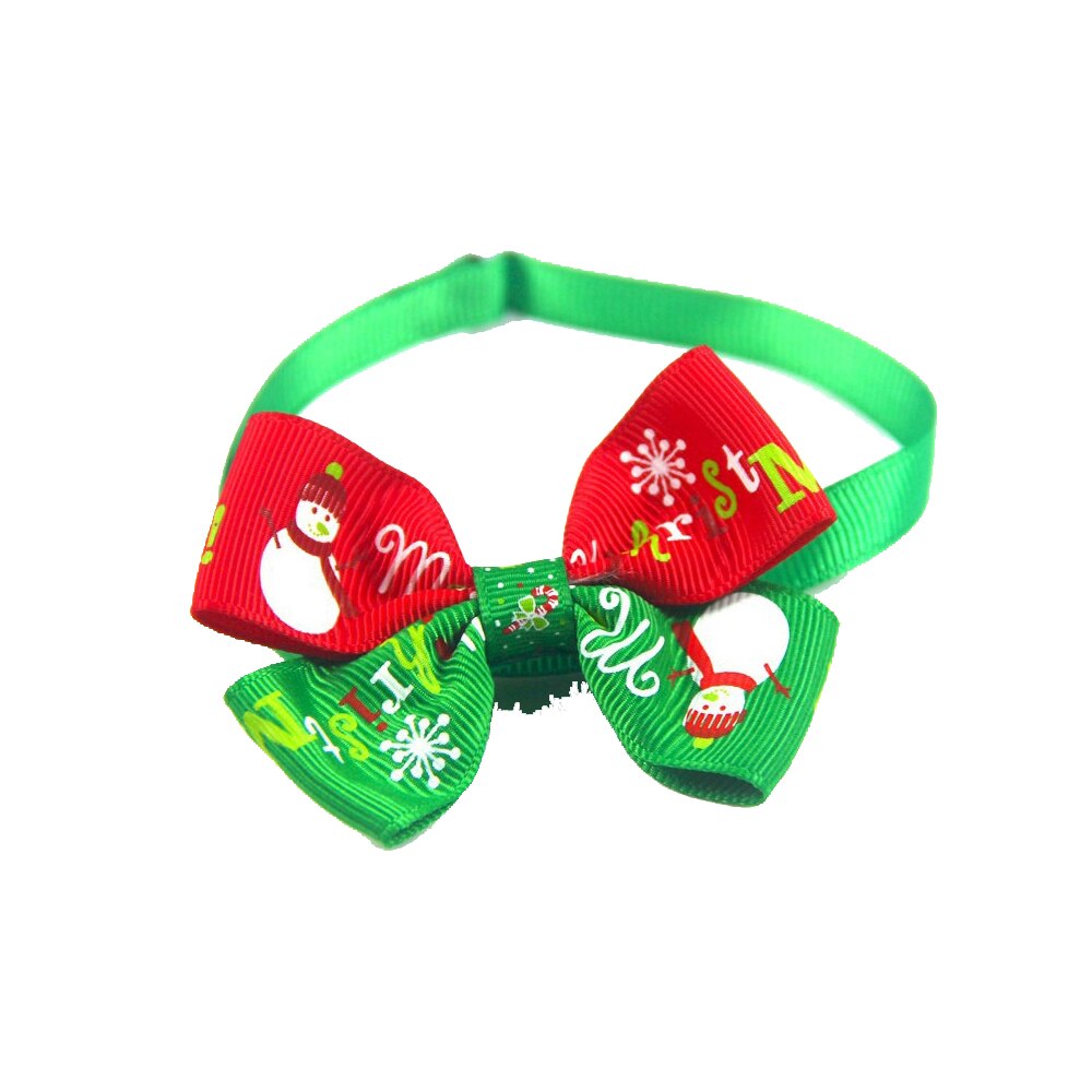 Collar navideño para perros y gatos, pajarita para perro, correa ajustable para el cuello, accesorios de aseo para perros y gatos: 2
