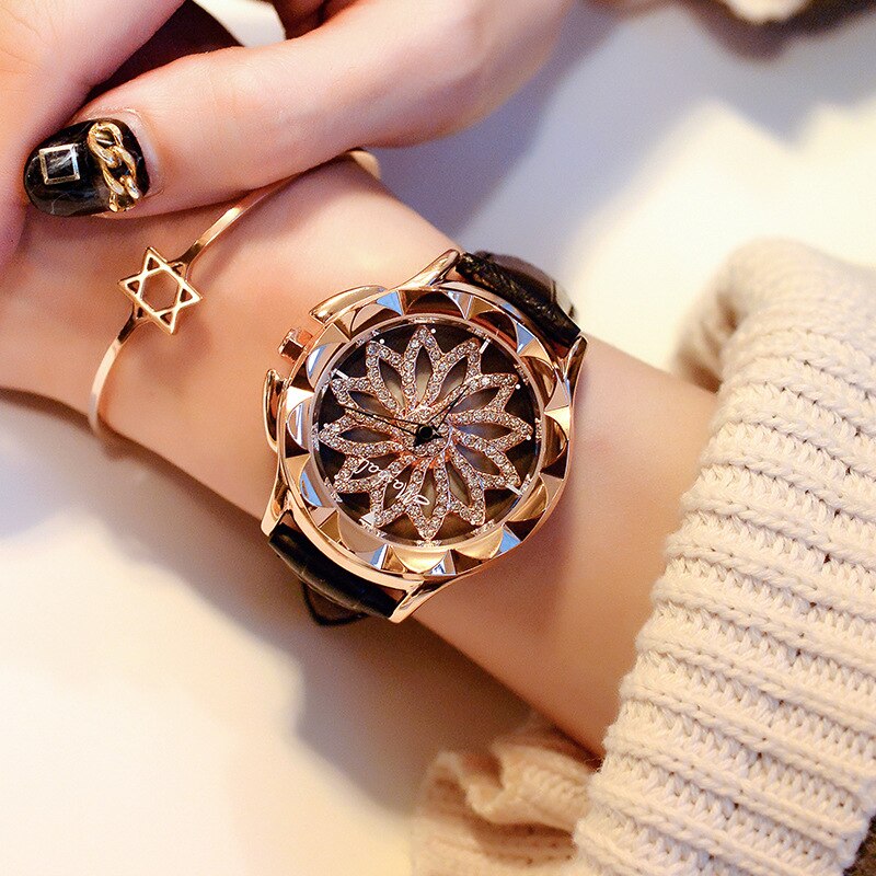 Stor urtavla armband klocka kvinnor kristall kvarts armbandsur dam casual klocka kristall relogio feminino klocka