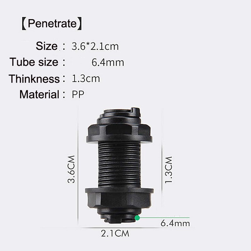 ENTENCO 1/4'' slip lock end plug choke plug 6mm black cap plastic material for misting accessories: Penetrating