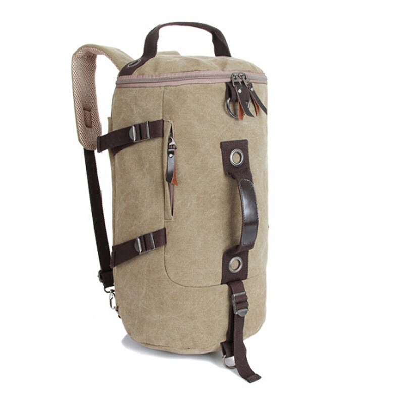 LKEEP Large Capacity Man Travel Bag Mountaineering Backpack Men Bags Canvas Bucket Shoulder Backpack