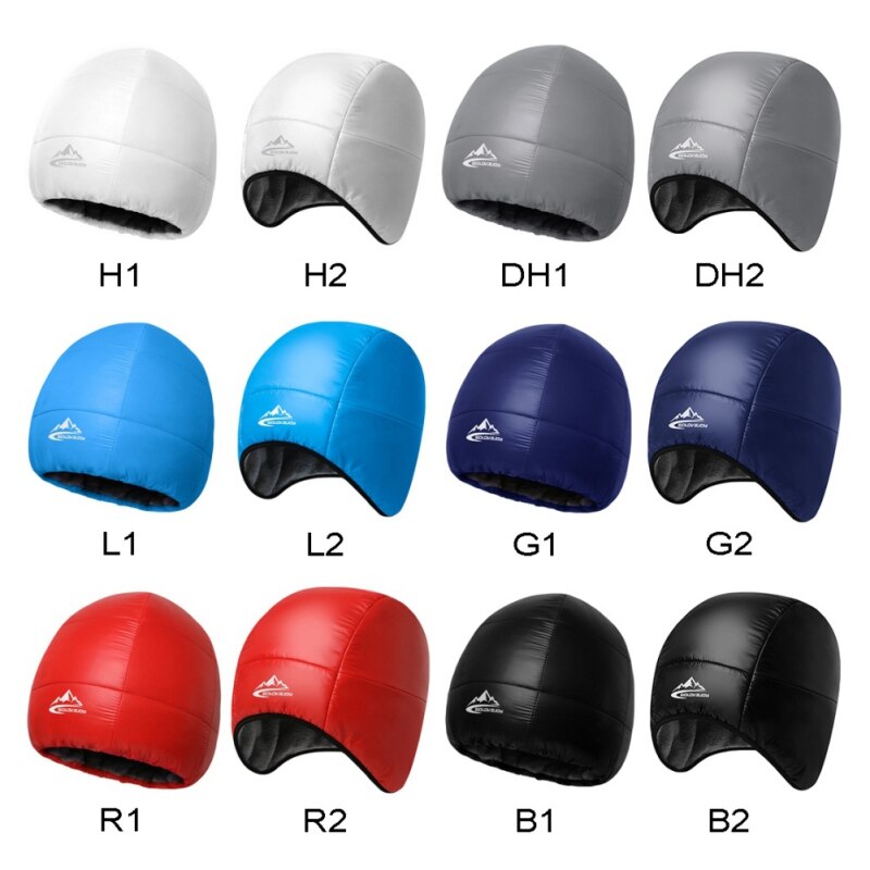 Winter Waterproof Down Cap Ear Protection Ski Hat Outdoor Waterproof Windproof Beanie Hat Ski Hiking Ear-cap Thermal Cap