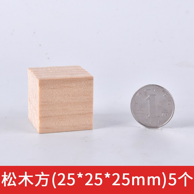 Natural Unfinished Solid Pine Wood Blocks Wood Cubes for Puzzle Making Photo Blocks Crafts and DIY Projects: 25x25x25mm 10pcs