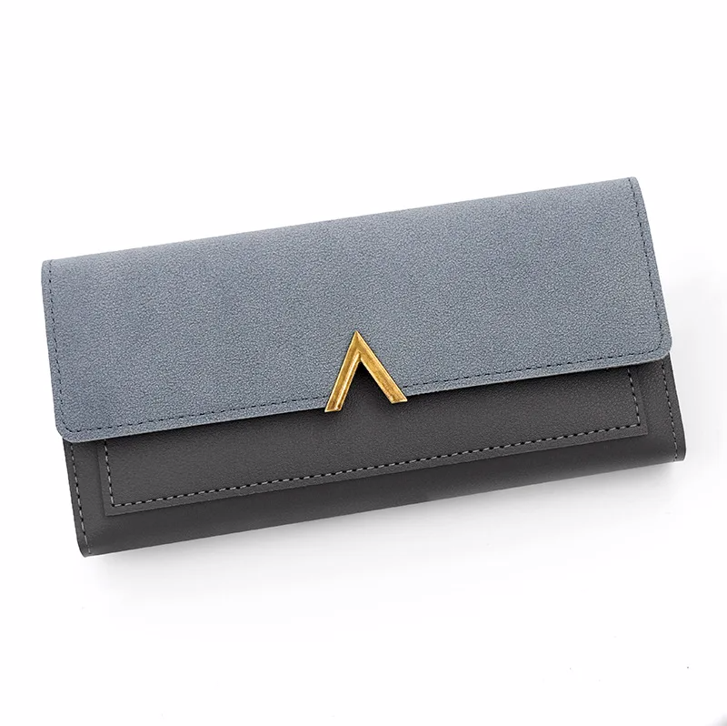 Lange punge til kvinder, pung, lang møntpung, kortholder, lille damepung, kvindelig hasp, mini clutch, billetera bolas: Champagne