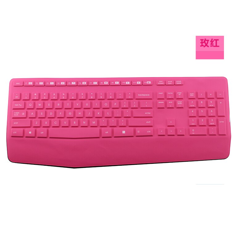 Espl Keyboard Cover For Logitech k345 MK345 keyboard protective film wireless keyboard cover soft silicone dustproof film: MULTI