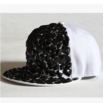 Xdanqinx Lente Hip Hop Caps Voor Mannen Vrouwen Platte Rand Hoed Verstelbare Maat Noviteit Heldere Blok Hoofddeksels Decoratie Paar cap: color-1