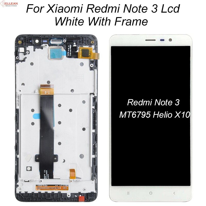 HH 1 Uds AAA 150mm para Redmi nota 3 Lcd con la pantalla táctil de la Asamblea 152mm nota 3 PRO SE pantalla para Xiaomi Redmi Note 3 Pro Lcd: 150mm WhiteWithFrame