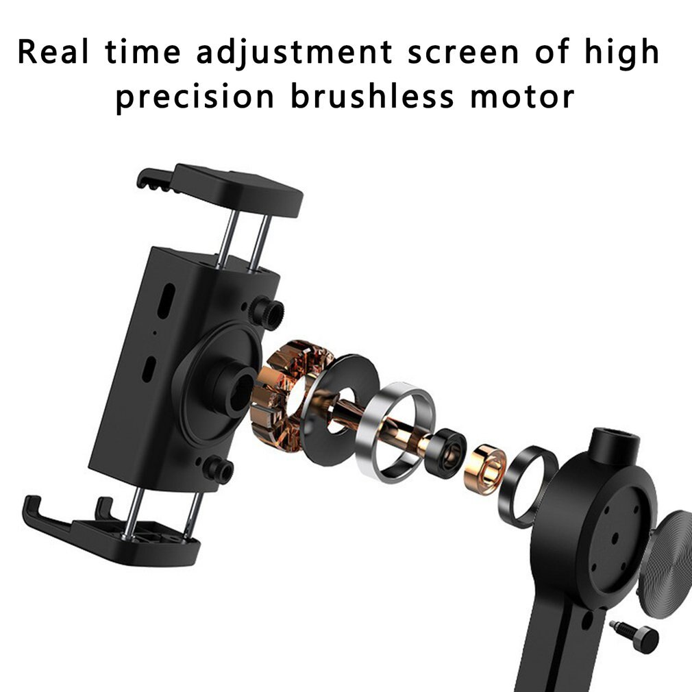 GS08 – stabilisateur de cardan portatif à axe unique, avec trépied obturateur sans fil, pour Smartphone, caméra d'action, enregistrement vidéo en direct, outils
