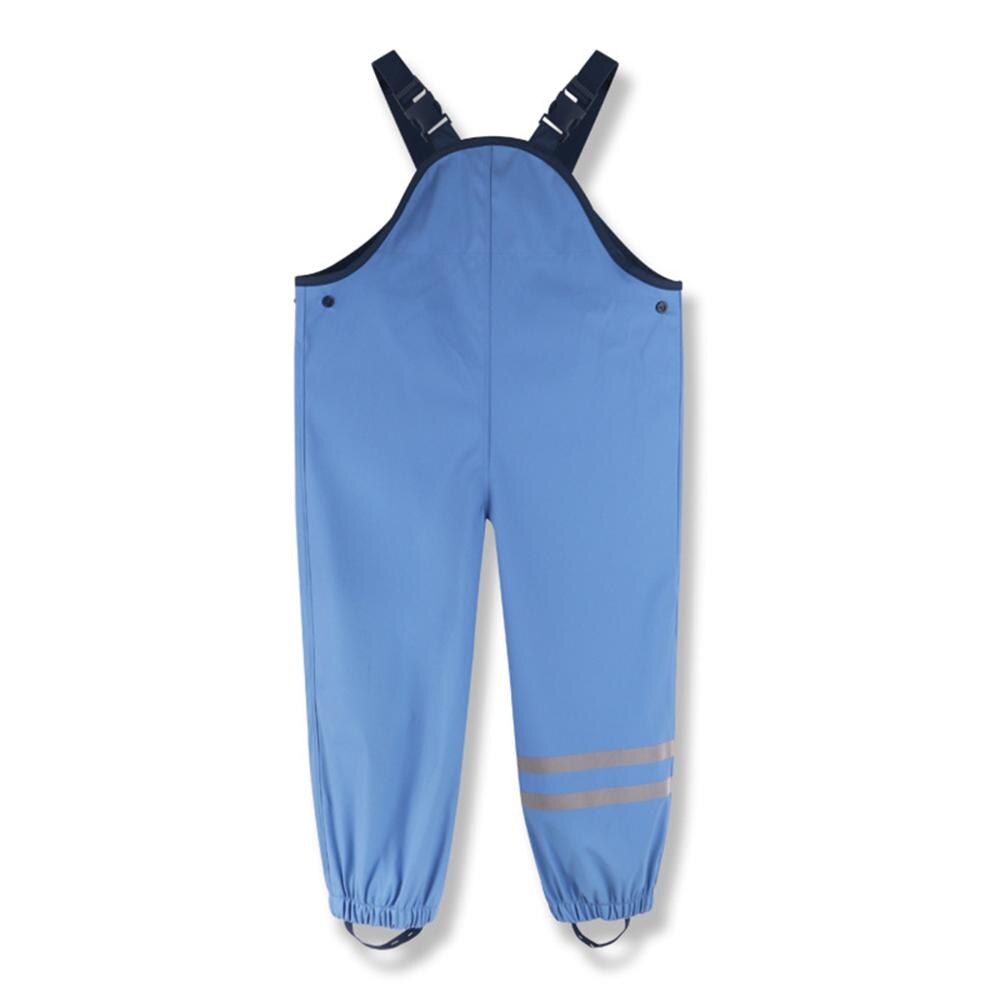 Monos impermeables para niños, bebés, niñas, pantalones de primavera y otoño, pantalones impermeables para niños, pantalones de lluvia para niños: Azul / 110-116cm