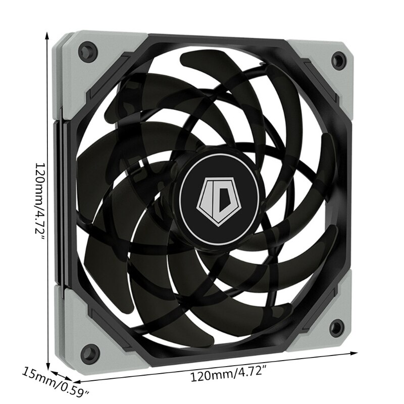 12015XT 120mm PWM PC Case Fan Ultra Slim Quiet Computer CPU Water Cooler Fan