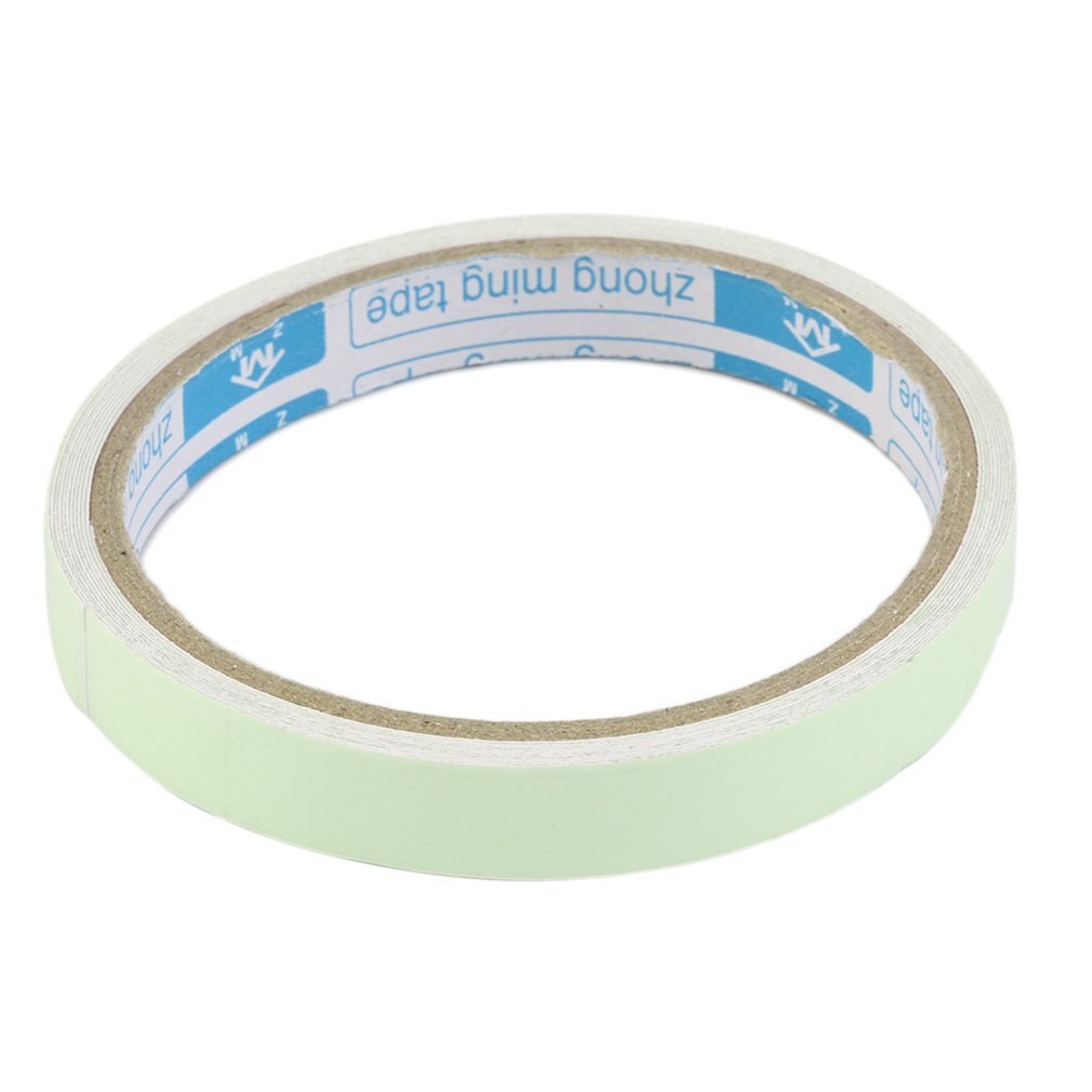 Ruban adhésif lumineux 10M 10mm, bande d'avertissement, Vision nocturne, lueur dans la nuit, ruban de sécurité, décoration de la maison: 12mm x 3m