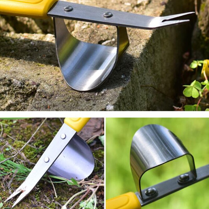 Manual Weeding Tool Garden Hand Weeder with Wood Handle Hand weeding tool Manual Farmland Digging Lawn