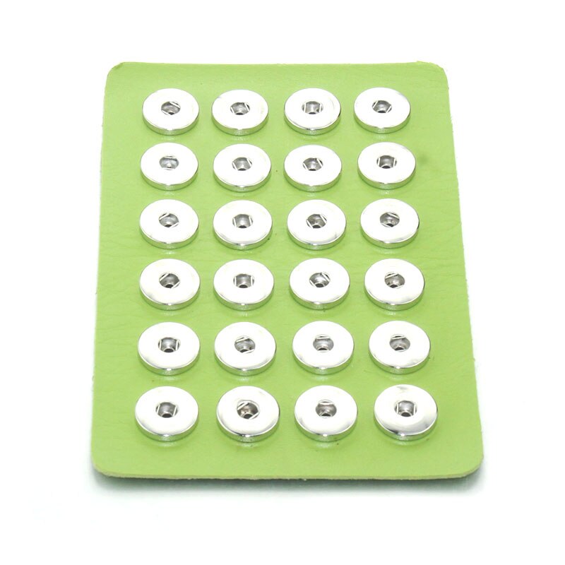 snapp smykker 18mm trykkknapp vise 10 farger svart skinn snapp vise til 24 stk smykker vise holder 8089