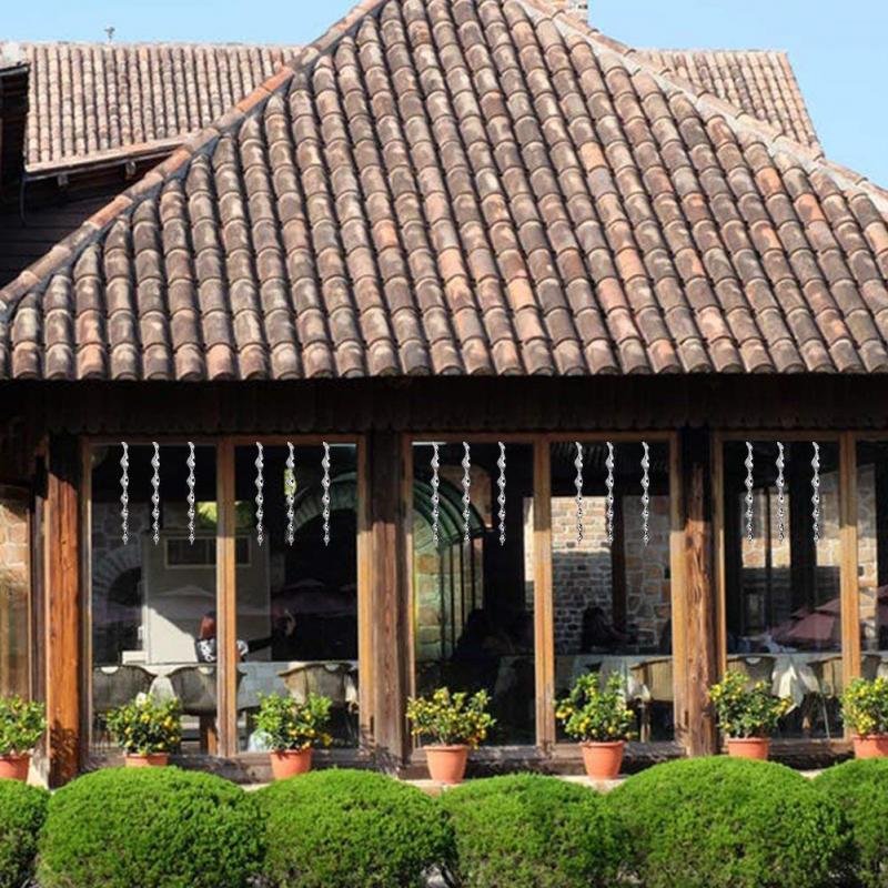 Bird Repeller Rotating Rod Repellent Reflective Scare Rods Spiral Deterrent Control Device Garden Ornament Pest Control Products