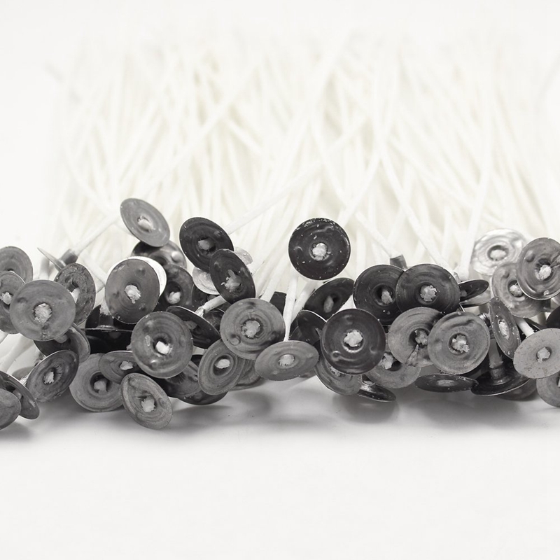 Mèche bougie naturelle à faible émission de fumée | 300 pièces, mèche à cire, pre-cire, Kit de fabrication de bougies pour la fabrication de bougies et de noël, bricolage