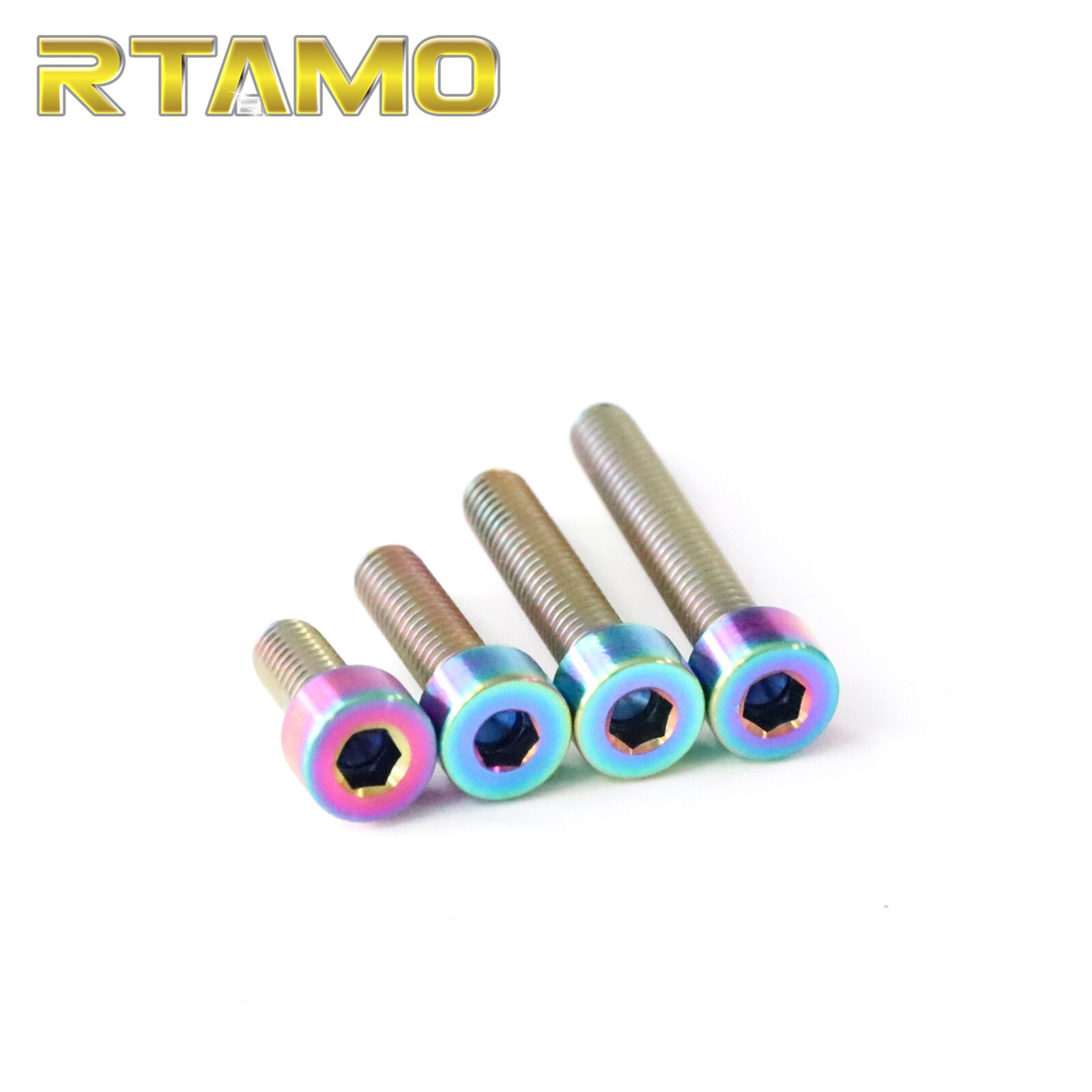 Titanium Bolts M4X10/15/20/25mm Hexagon Socket Head Cap Screws Stigma for Car,Bicycle and Motorcycle Parts