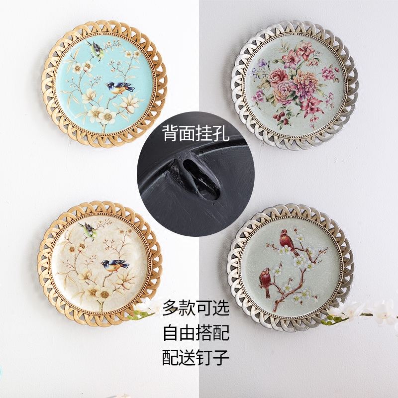 Porcelain Plate for European wall pendant restaurant American decorative plates living room decorations tourist souvenir