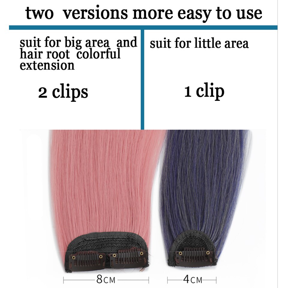 extensions cheveux clip naturel rajout cheveux rajout cheveux Pince synthétique en extension de cheveux rose pièces arc-en-ciel pour les femmes extensions couleur colorée extensions de cheveux perruque MUMUPI