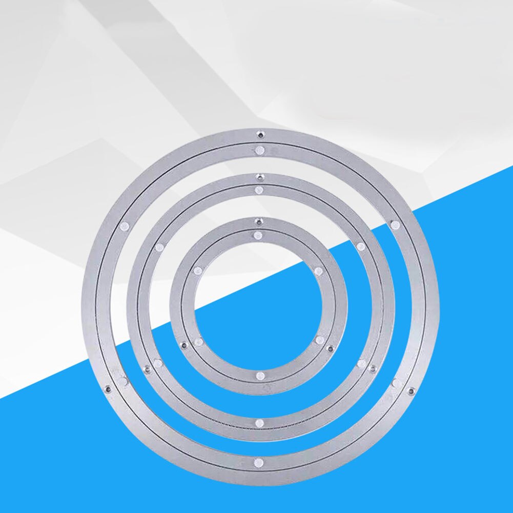 Accueil plaque tournante pratique roulement rond lisse matériel Durable plaques pivotantes rotatives réduire le bruit Table alliage d'aluminium