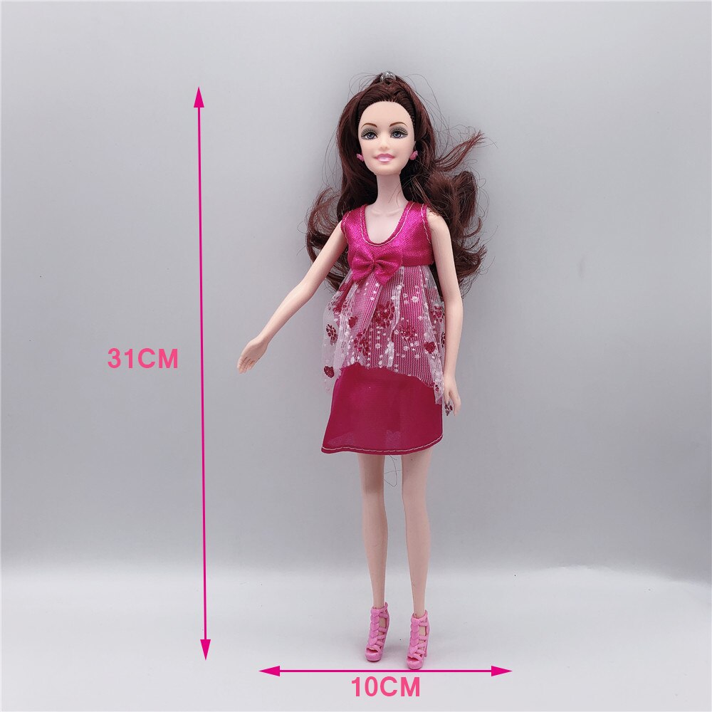 11.5 "/ 5" 2020 mais recente moda grávida barbies boneca mãe-criança combinação banheira + dupla cadeira de jantar crianças brinquedo plástico