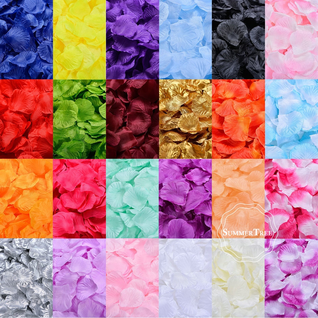 100 Stks/pak Zijden Rozenblaadjes Tafel Confetti Kunstbloem Baby Douche Ambachten Bruiloft Benodigdheden Party Kerst Venue Decor