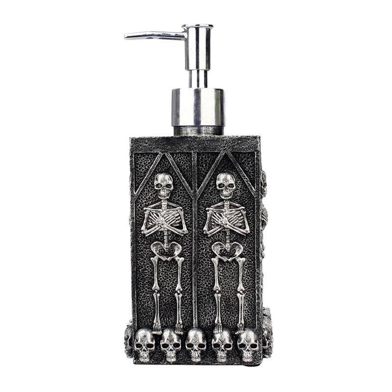 1pc praktiske dekorative holdbare gotiske krypt kraniet dispenser flaske til shower gel flydende sæbe dispenser pumpe shampoo: Default Title