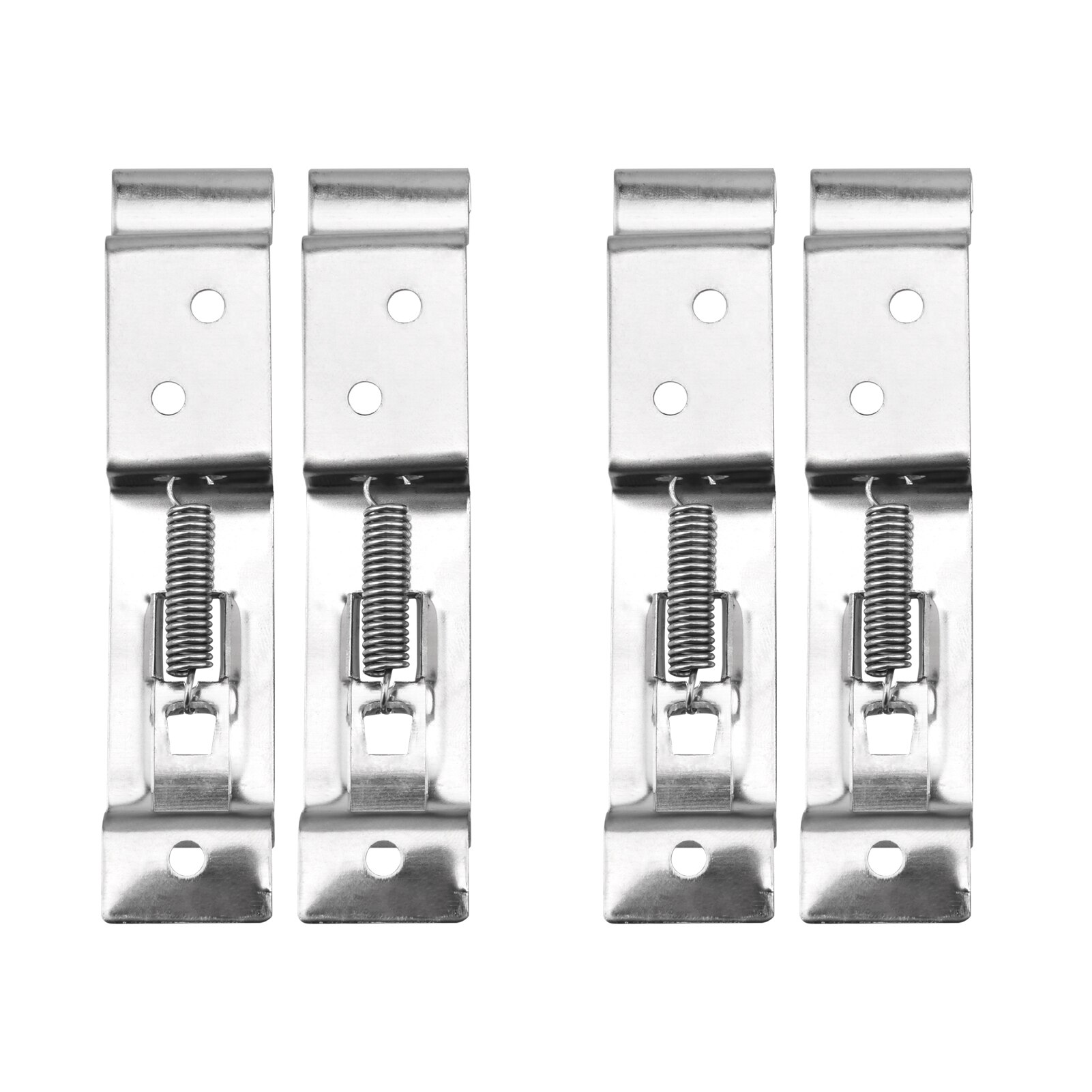 Soporte de montaje Clips para matrícula de coche, soporte de marco de acero inoxidable, accesorios exteriores, remolque de coche, resorte de fácil instalación: 2Pairs