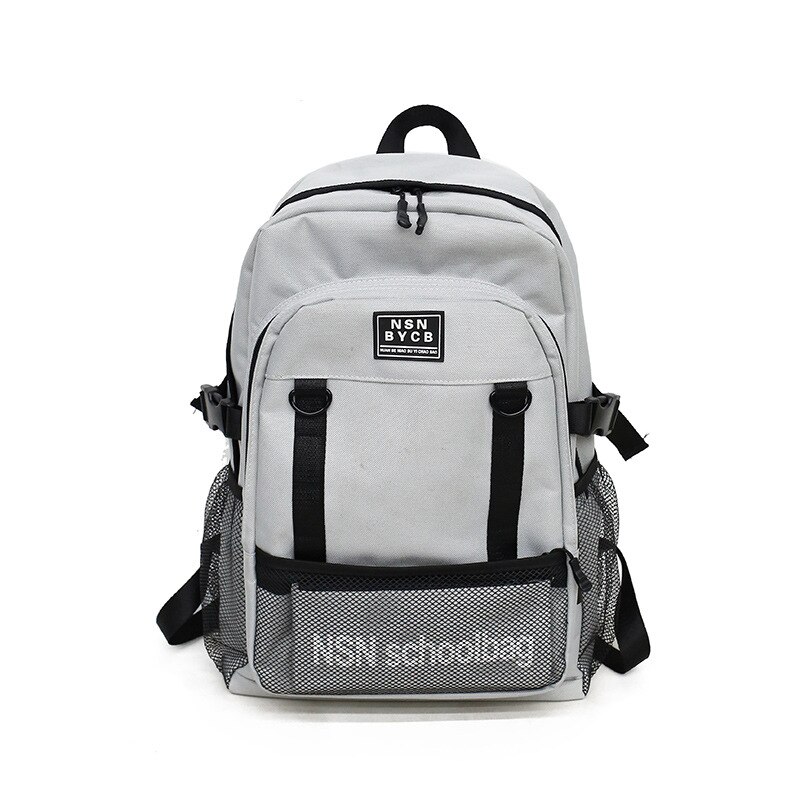 Nylon eenvoudige studentenrugzak heren all-match waterdichte meerlaagse computerrugzak grote capaciteit dames reisrugzak