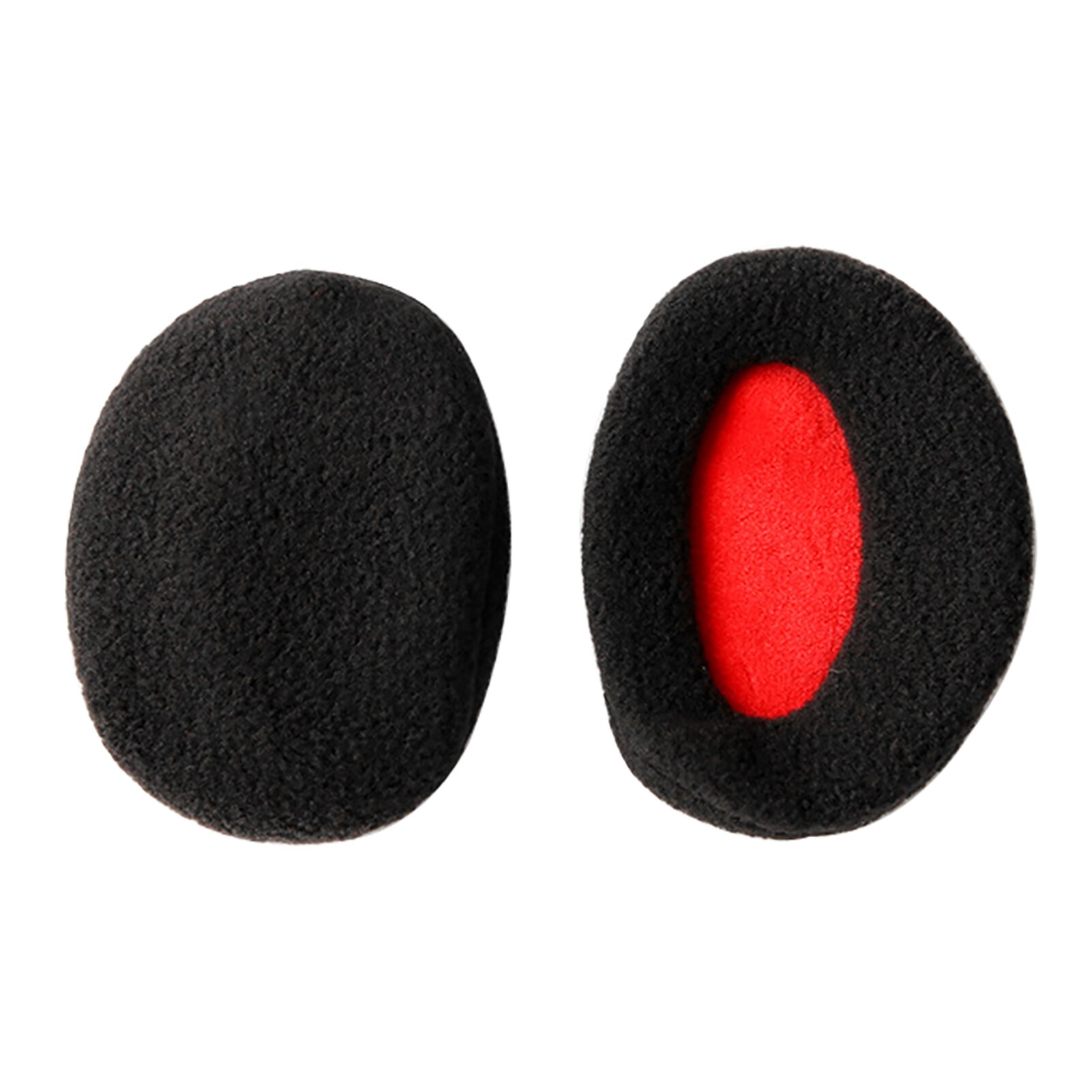 2 pièces hommes femmes Polyester hiver Portable doux bande moins cache-oreilles quotidien antidérapant coupe-vent solide deux pièces chauffantes: Black M
