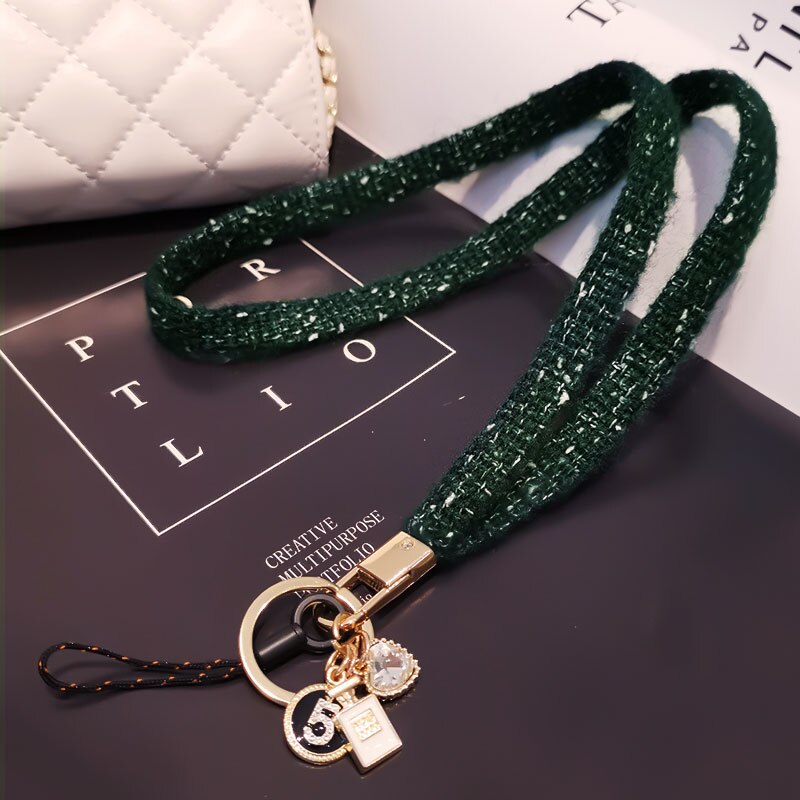 Kristall Liebe Anhänger Telefon Lanyard Gurt für Schlüssel Karte Gym Handy mit USB Abzeichen Clip Lanyard Multi-zweck neck Lanyard: 05