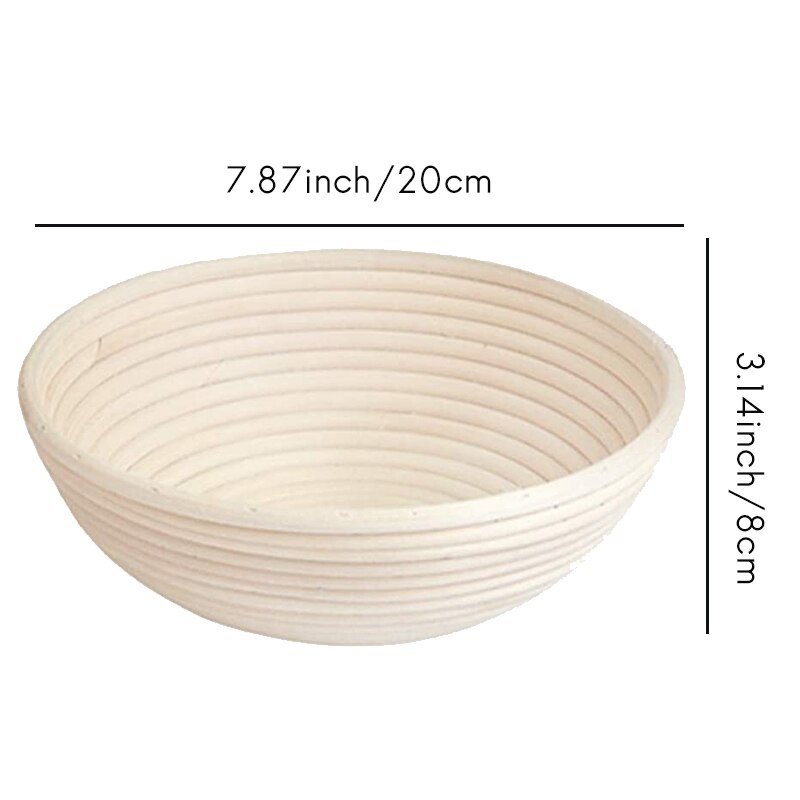 Ronde Brood Correctie Mand Handgemaakte Pasta Rota Stijgende Kom Professionele Bakkers Brood Mand