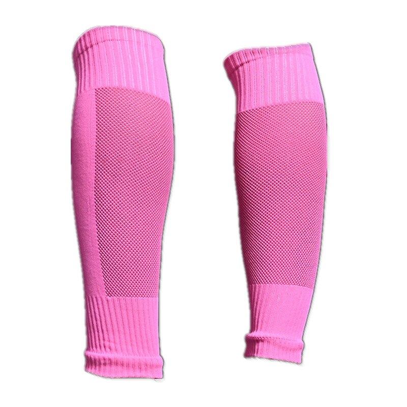 Football sockets fixed set football socks men's Leggings sock sock insert board adult competition protective socks: pink
