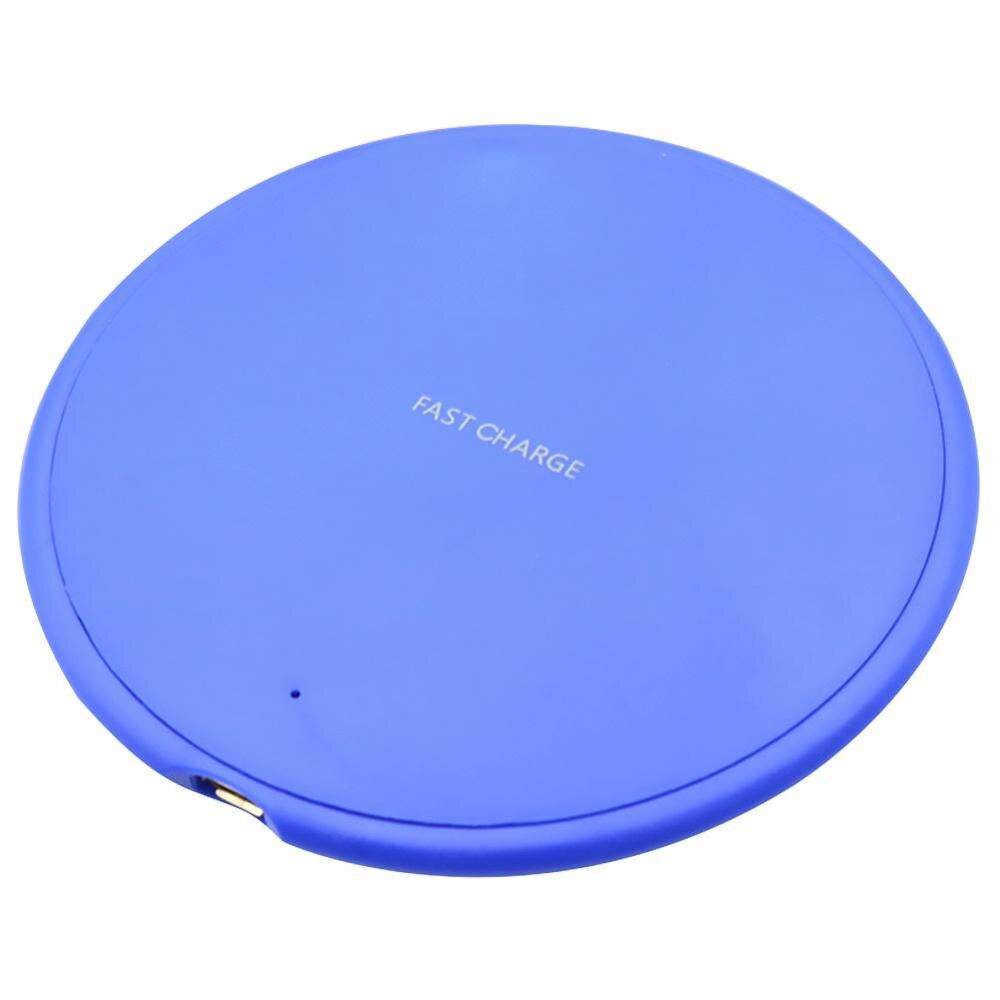 10w qi draadloze oplader voor samsung galaxy note  s10 s9/s9+ s8 , 9 usb snellaadpad voor iphone 11 pro, xs max, xr  x 8 plus: Blauw