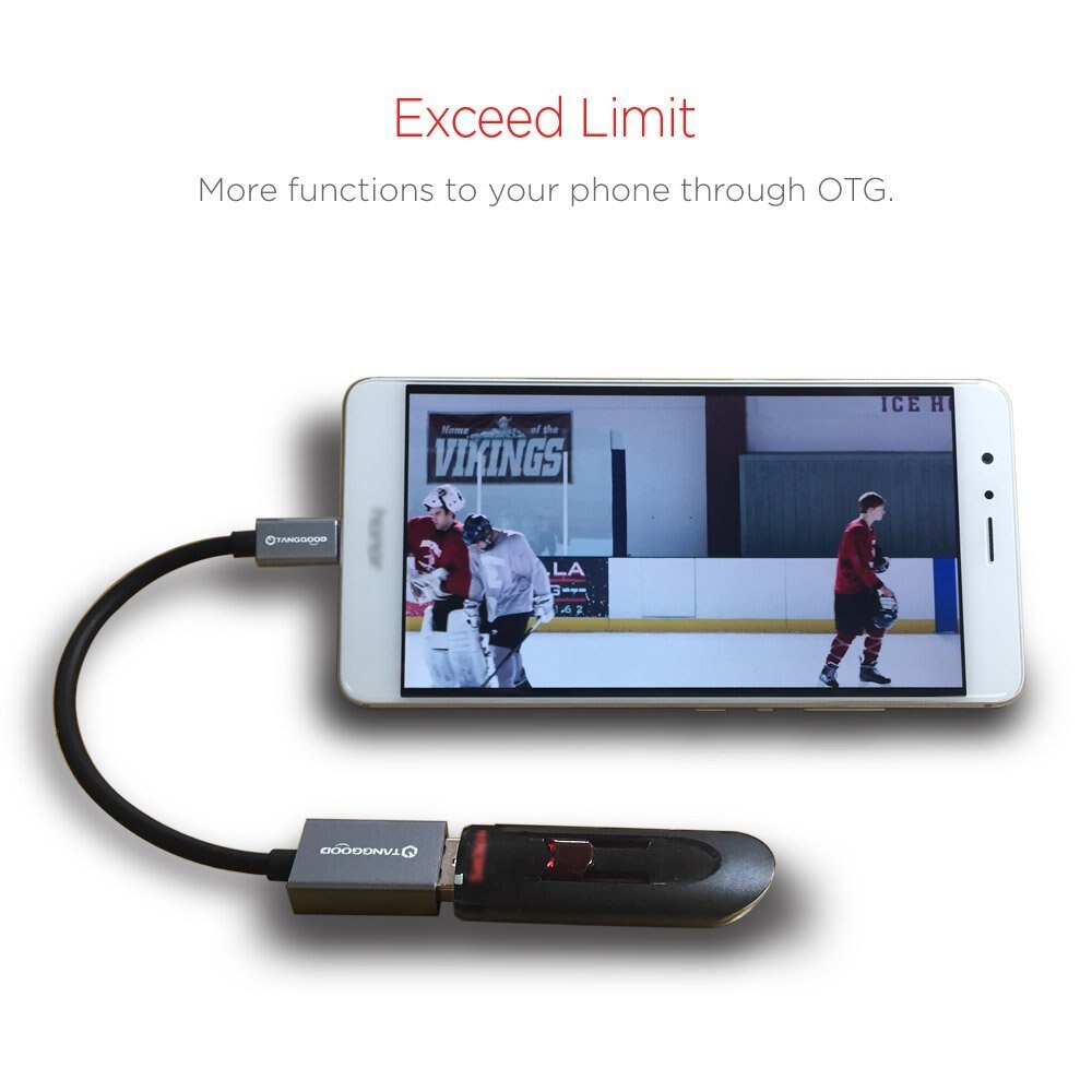 TANGGOOD USB C A USB un adaptador hembra OTG Cable USB 3,1 3,0 5Gbps de velocidad de datos para Macbook Pro Xiaomi Mi6 mezclar 2 Nexus 15cm