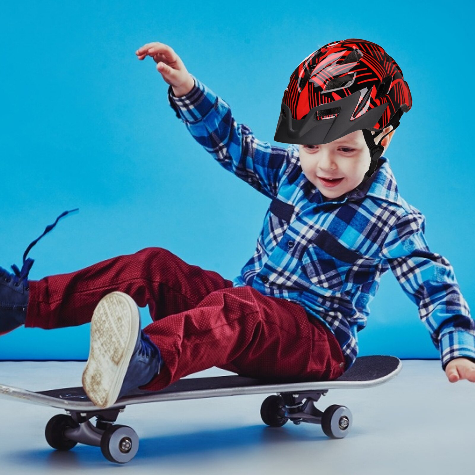 Verstelbare Fiets- En Skateboardhelm Voor Kinderen – Veilige, Comfortabele Multi-sporthelm Voor Scooter, Mountainbike En Balanceren 3 miniatura