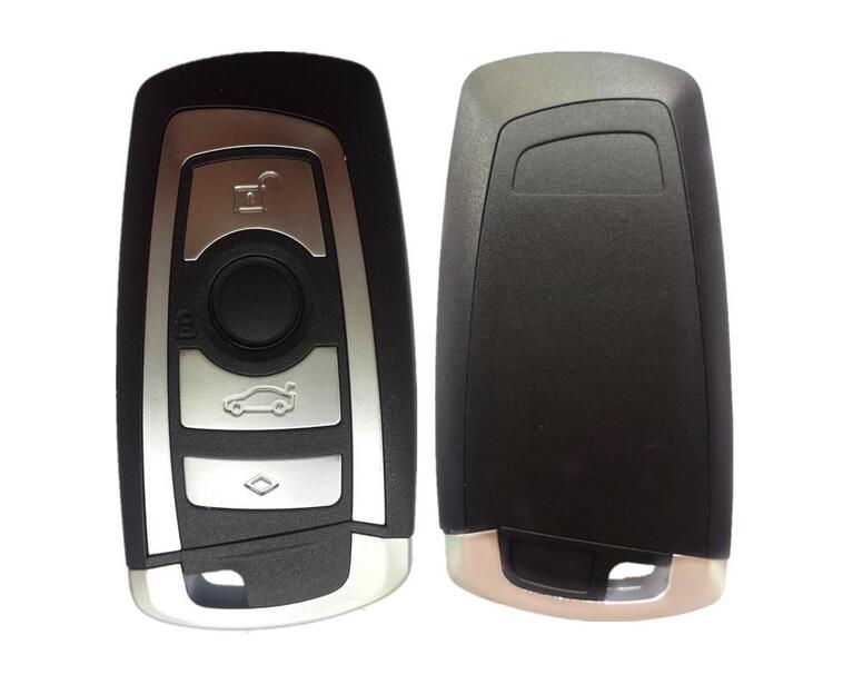 4 Knoppen Vervanging Smart Remote Key Shell Case Voor BMW 3 5 7 Serie Met Insert Sleutelblad Keyless Entry Fob Klep