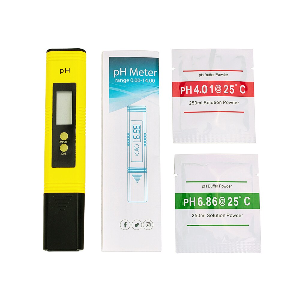 Oauee-Medidor de PH Digital LCD, pluma de precisión 0,01, para piscina, acuario, agua, vino, orina, calibración automática