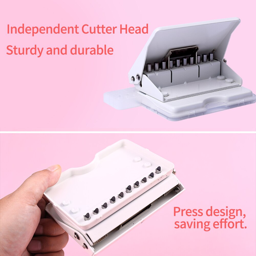Kw-trio desktop metalen perforator capaciteit 10 vellen losse vellen perforator verminderde inspanning kantoor schoolbenodigdheden