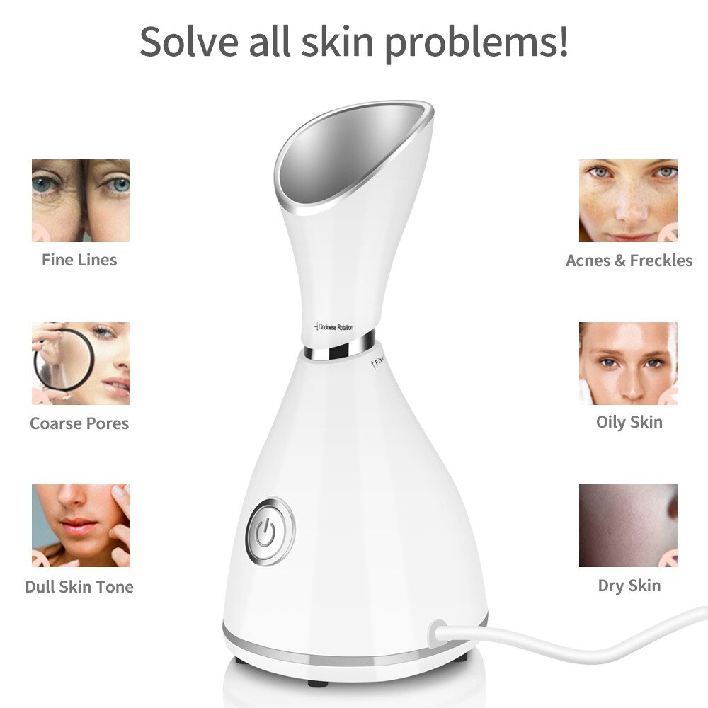 Nano Facial iónica vapor humectante limpiador limpieza profunda vaporizador cara rociador vapor Facial belleza cara vapor dispositivo