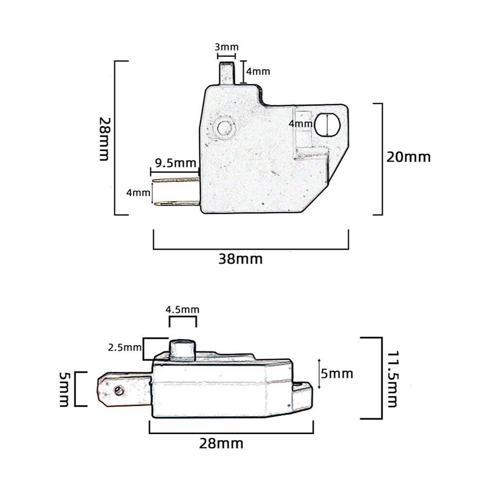 Universal Motorcycle Right/Left Front Brake Stop Light Switch Press Button For Honda Suzuki Yamaha Spare Parts