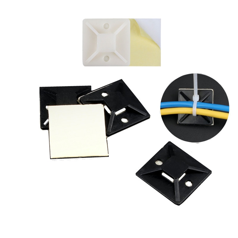 Arnés de cuerpo de marco de viga automática, circuito eléctrico, tubería de agua y aceite, bridas de púas, Base fija, sujetador de plástico, remache, 18 Uds.