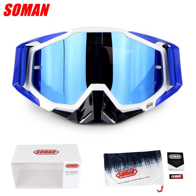 Soman  sm11 cross field briller dirt bike gozluk atv casque okulary moto cykel motorcykel cykel briller gafas