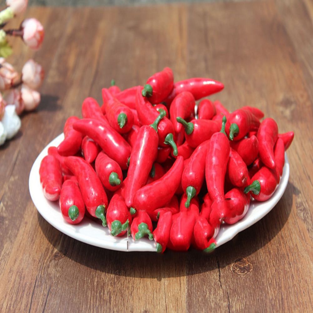 Simulation plastique artificielle de piment, 10 pièces, plantes de Corsage, fruits et légumes pour la décoration de la maison du nouvel an