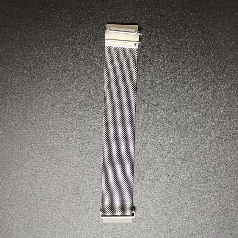 Klockarmband lämpligt för smart watch  p8 silikonrem och stålrem 20mm: Silver-