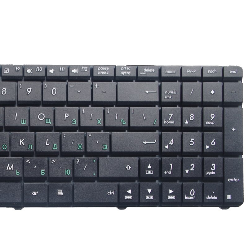 ! Teclado para ordenador portátil ruso, negro, para ASUS K73SV X75A X75VB X75VC X75VD g51 g51j g60 g60j g60v ux50 ux50v u50a