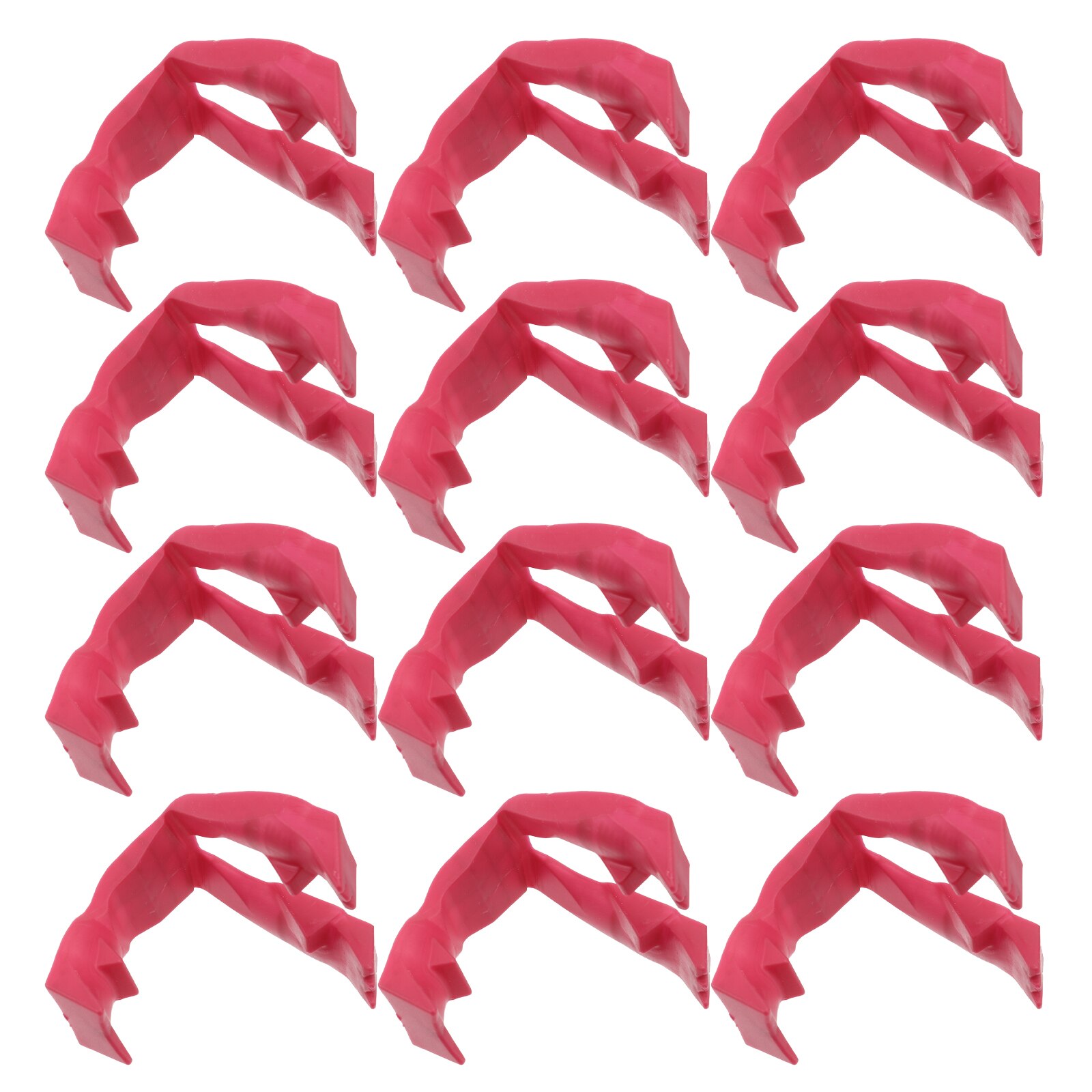 12pcs Useful Finger Food Tongs Meal Prepare Eating Tongs Anti-scald Clips Dinner Utensil for Home Kitchen Restaurant