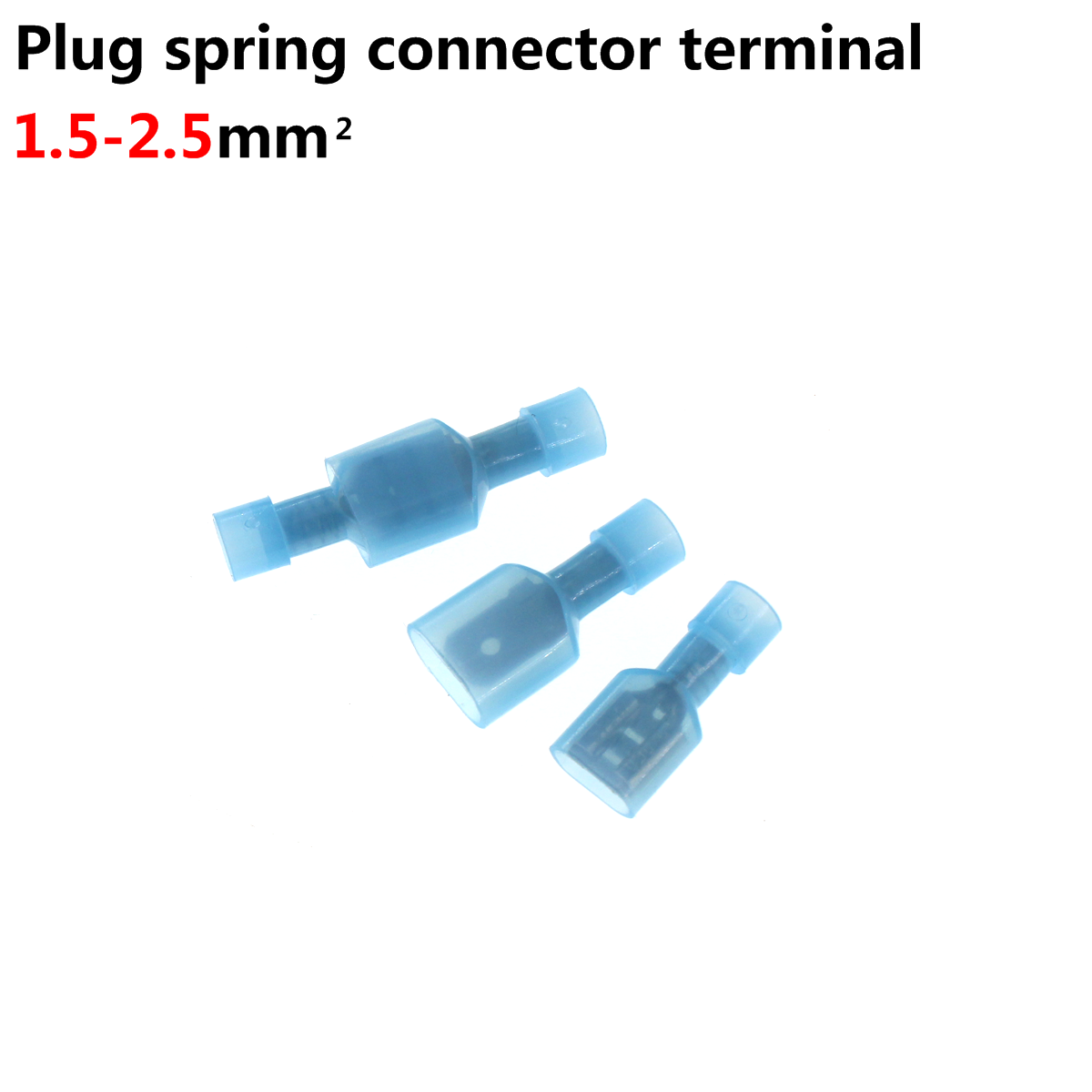 30 Paar 60 Stuks Spring Connector Terminal 6.3 Vrouwelijke Hoofd Paar Koppeling Fdfn Nylon Geïsoleerde Cord End Terminal Wire Adapter