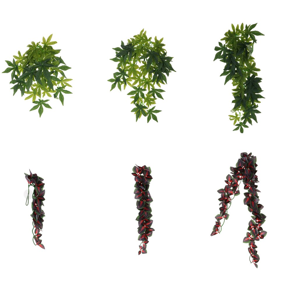 thumbnail image 2 of Artificial Flexible Reptile Vines Rattan Chameleon Lizard Terrarium Branches Bendable Jungle Reptile Pet Habitat Decoration 2 of 14