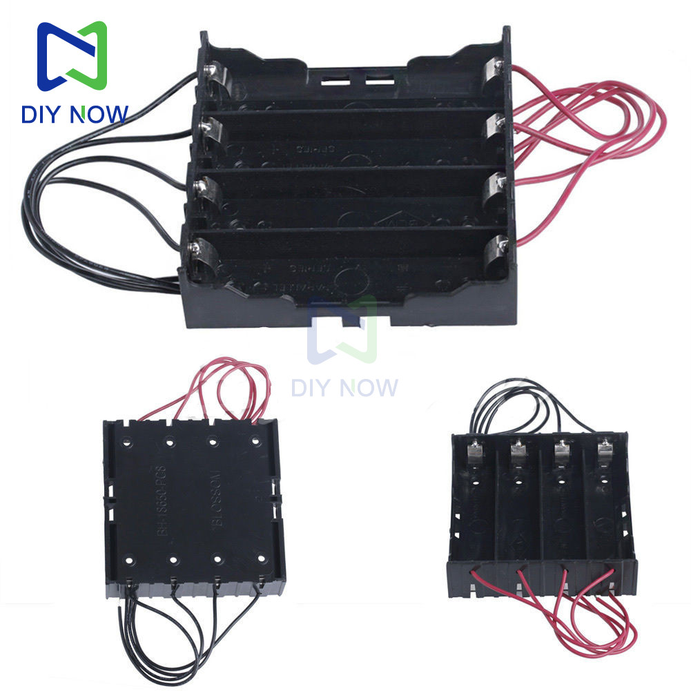 Batterijhouder - 1-6 Slots AA/18650 - met Draad - voor Arduino DIY Kit